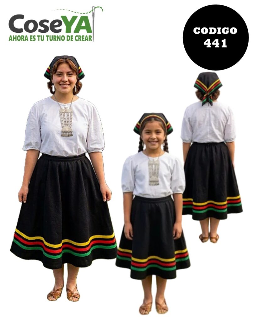 Falda y Pañuelo Chilote