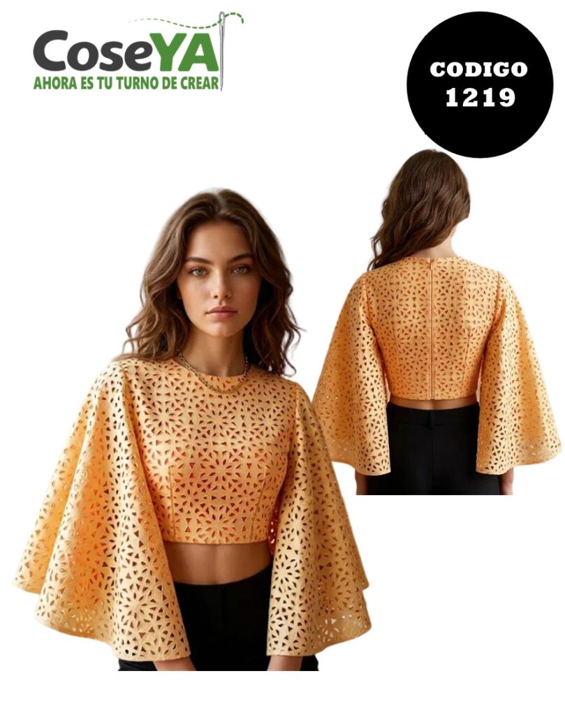 Crop Mangas Amplias